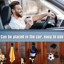 4 Portable Car Suction Cup Clips, In-Car Window Suction Cups, Detachable Mounts Suitable For Sun Visors, Curtains, Towels, And Receipts