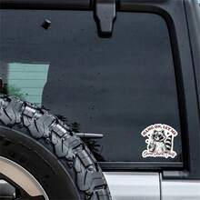 2 peças de adesivo "Hang On Let Me Overthink This" – Adesivo de vinil engraçado com guaxinim para laptops, garrafas de água e diários | Presente fofo e humorístico para a geração Y