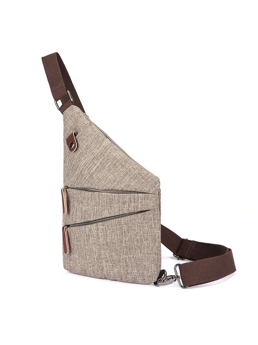 1 件防盗斜挎旅行包，男女通用，多口袋斜挎包，超薄斜挎包，配有可调节肩带，腰包，腋下隐形斜挎包，防盗隐藏包