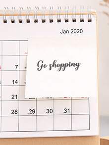 [Modern Desk Notepad] Multifunctional Desk Notepad With Side Clips And Scale, Modern Desk Accessory, Computer Screen And Phone Holder, Office Supplies - White, Notepads, Schedule Reminders - Multicolor - View 7