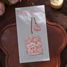 1 Marcador de página da série Rococó Sweetheart, com design requintado e sofisticado, estilo fofo e um acessório de leitura que também serve como porta-páginas