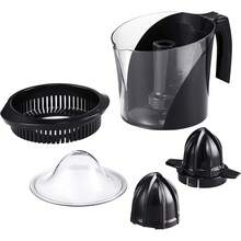 Exprimidor con 2 conos desmontables, jarra 1L, motor 40W - Negro y acero inoxidable - 1 - Ver 10