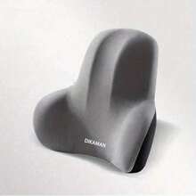 1 pezzo Set cuscino di supporto lombare ergonomico per sedia da ufficio, schienale e seduta in memory foam, rivestimento in poliestere morbido, design confortevole per il sollievo, ideale per uso domestico e in ufficio, lavabile a mano, disponibile in nero e grigio