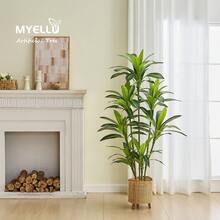Dracaena Plant Artificial Tree Decor - Tall Fake Tree For Home Decor Faux Plant Indoor Artificial Dracaena Tree For Living Room Bedroom Office Live Streams Decorative Modern Greenery