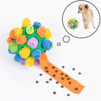 1 pieza Juguete interactivo lavable para olfateo de perros, juguete portátil de entrenamiento de olfato para mascotas, juguete rompecabezas de alimentación lenta para perros de cualquier raza, tamaño o edad