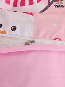 2/3pcs Pink Christmas Snowflake Gift Gingerbread Man Snowman Pattern Reversible Color Duvet Cover Bedding Set, Soft Breatheable Wrinkle-Free Better For Sleep, Luxury Hotel Style, Gift For Mom Dad Friend, Quilt Comforter Duvet Cover*1 Pillowcase*1/2 King Queen Full Twin Size.Gender Neutral Christmas Atmosphere