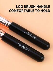 RANCAI 1/2pcs Angled Foundation Contour Brush, Synthetic Kabuki Brush For Concealing Blending Setting Buffing With Liquid, Cream And Powder Cosmetic