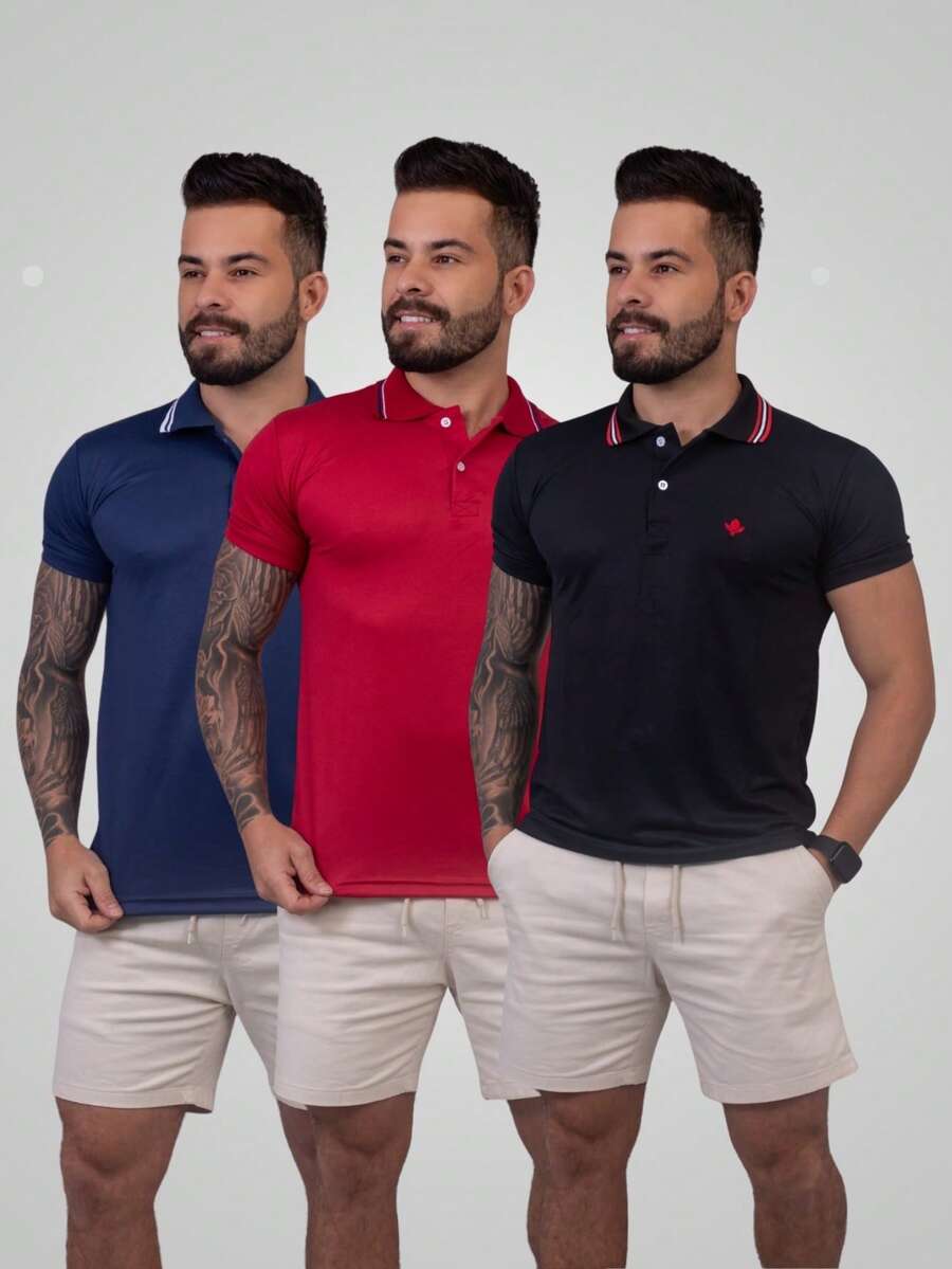 Men Polo Shirts - Multicolor - View 1