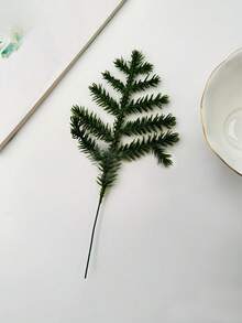 10 Stücke künstlicher Kiefernnadel-Baumzweig Kranz - Realistischer grüner Miniatur-Kiefernnadel-DIY-Weihnachtsbaum-Deko, Fotografie-Requisite, Weihnachtsbaum-Füllzweig, grüne Pflanze, künstlicher Kiefernnadel-Zweig, Weihnachtsgrün, Tannenzweig für Weihnachtskranz-Dekoration, DIY-Kranz, Weihnachtsdekoration und Garten Künstliches Grün