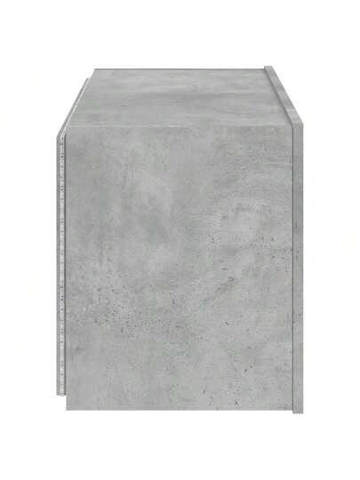 VidaXL TV Wand Unit LED Lighting 80x35x41 Cm Concrete Grijs view 10