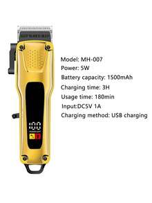 Men's Hair Clipper, USB Rechargeable Men's Grooming Kit, Electric Hair Clipper And Beard Trimmer, Electric Men's Shaver Set, USB Rechargeable, Ideal Holiday Gift, Perfect Gift For Dad, Husband, Boyfriend