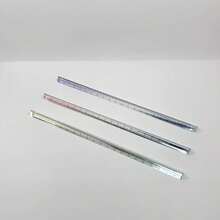 15cm/20cm Clear Plastic Triangular Ruler, 3D Triangular Ruler, Stationery For Grade 1 Students, Multi-Color Options