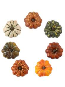 MEHELANY 7 buc dovleci artificiali, dovleci realiști mixți, dovleci falși pentru recuzită de petrecere, decor de casă, festivalul recoltei, plante artificiale de toamnă, Halloween, Ziua Recunoștinței, decor de casă, dovleci simulați, plante artificiale, accesorii pentru decorarea mesei de petrecere cu tematică de recoltă de toamnă, decor de petrecere de ziua de naștere, cadouri de casă nouă