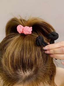 5 pezzi di elastici per capelli ad alta elasticità, essenziali per la coda di cavallo alta: accessori per capelli alla moda da donna, lacci per capelli elastici di colore solido antiscivolo, accessori per capelli di stile minimalista versatili per uso quotidiano, accessori per capelli da ragazza, accessori per capelli, autunno, viaggio, accessori per capelli, accessori da donna, accessori per capelli, regali, regali per donne, accessori per capelli, riempitivi per calze