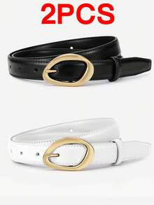 1/2/3pcs New Women's Needle Buckle Niche Korean Version Versatile Decorative Belt, Fashionable And Slimming, Paired With Jeans And Women's Pants Belt