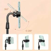 [Heavy Duty] Universal Desktop Phone Holder 1pc Adjustable Telescoping Height, 360° Rotation, Heavy Duty Bearing Capacity Multifunctional Design For Mobile Phones & Tablets