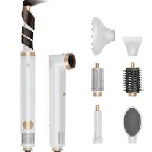 ATOPSKINS Nova escova de ar quente e secador de cabelo dobrável de alta velocidade 6 em 1, outono de 2025, 200 milhões de íons negativos, capa antipoeira reversível e autolimpante, cilindro de ondulação bidirecional, motor sem escova para uso duradouro, design multifuncional perfeito para presentear e viajar