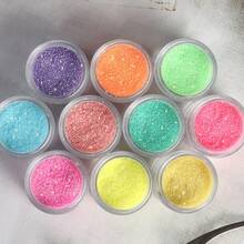 10 Bottles Shiny Iridescent Epoxy Resin Glitter Set Fine Glitter Resin Glitter Sand, Sparkly Epoxy Resin Pigment Powder Multi-Color Fillers, For DIY Crafts, Jewellery, Epoxy Resin Shaker Filler - Multicolor - View 6