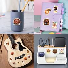 55pcs/Pack Thanksgiving Turkey Series Doodle Stickers, Reusable Stickers Suitable For Holiday Decorations, Halloween, Christmas, Easter, DIY On Water Bottles, Laptops, Skateboards, Vibrant Artistic Doodle Set For Journals, Scrapbooks, Party Supplies, Great For Winter, New Year