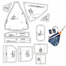 Sling Bag Sewing Patterns,1:1 Scale Basic Women's Handbag Sewing Patterns,Stylish Handbag Sewing Patterns,Handmade Bag Crafting Sewing Patterns,The Perfect Gift Choice For Beginners And Sewing Enthusiasts - Brown - View 1