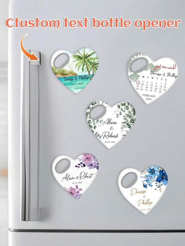 Bottle Opener Wedding Favors For Guests In Bulk, Heart Shape Wedding Magnet, Save The Date Magnets, Personalised Wedding Favours. Personalized Heart-Shaped Bottle Opener Wedding Gift - Wedding Favors For Guests - Wedding Favors For Guests In Bulk, Wedding Gift