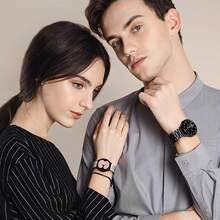 1pc Fashion Black Three-Bead Metal Smart Watch Band Compatible With Samsung Amazfit Smart Watch Universal 20mm 22mm Stainless Steel Watch Strap,Compatible With Samsung Galaxy Watch 7/6/5/4/3 40mm/44mm,Compatible With Galaxy Active 2 40mm/44mm Gear S3,Compatible With Samsung Galaxy Watch 3 42mm 46mm - Black - View 7