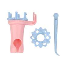 Máquina de tejer manual, telar de cuerda de doble cabezal, agujas de tejer para hilos, herramientas de costura y manualidades DIY, adecuadas para principiantes en costura y artesanos avanzados