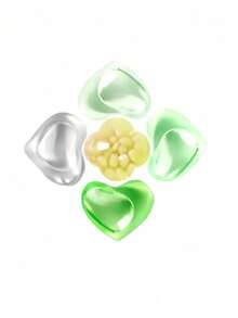 50 pièces/paquet Capsules de lessive 5-en-1, assouplissant concentré parfumé, détachant avec parfum longue durée, perles de lavage puissantes de nettoyage, parfum aux herbes pour la maison