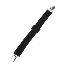 4 件/套白色床单紧固件，可调节弹性床单吊带，重型床单夹固定器，适用于床垫床单固定器，家庭使用