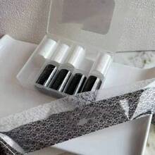 10 色蕾丝花朵指甲饰贴纸 DIY 艺术哥特式深色美甲装饰贴纸转印纸指甲配件，新年郁金香小花星空贴纸，适合美甲沙龙和个人用户作为盒装指甲装饰（不含粘合剂）适合女士和女孩的节日礼物 - 彩色 - 查看 8