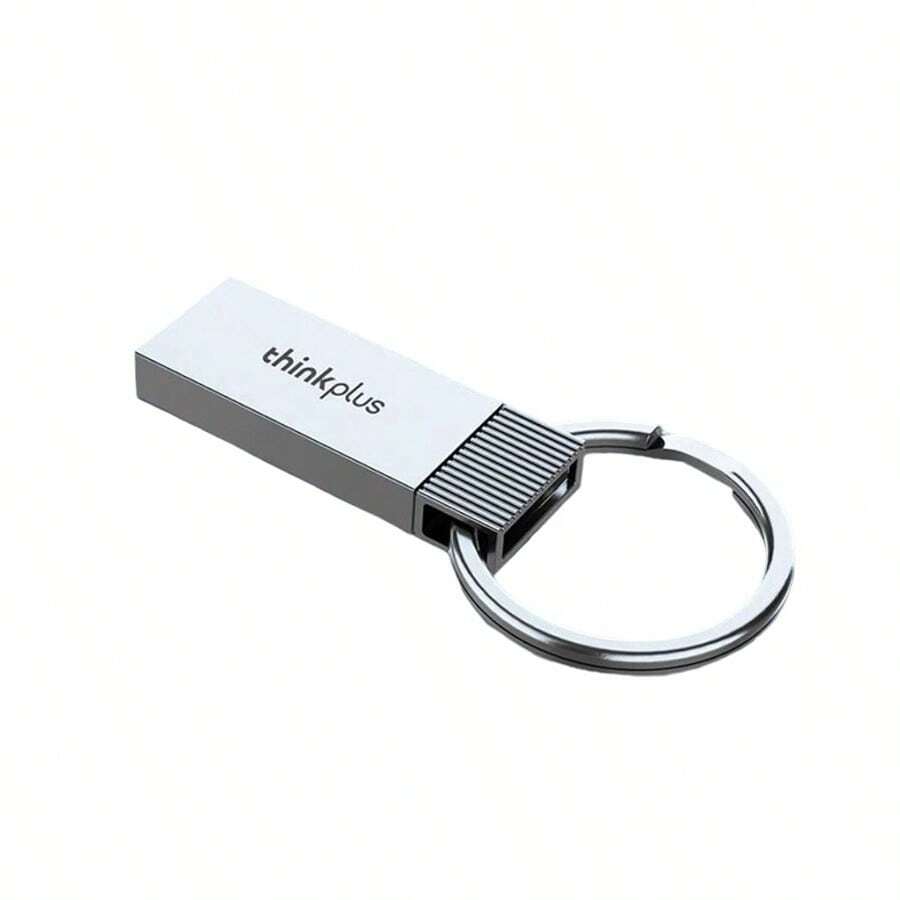 Lenovo USBTU201帶環 商務U盤金屬材質 易掛大鋼環 高效傳輸 多重防護持久耐用 珍珠鎳 - 珍珠鎳 - 查看 1