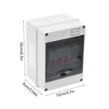 Unidad de consumo de autocaravanas de garaje bidireccional 40a 30ma RCD 2mcb 6a + 16a Disyuntor de fuga pequeña de 2way 4030ma RCD + 2 MCB (6a + 16a) - Blanco - Ver 3