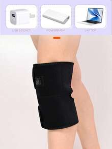 1pc Unisex Electric Heated Knee Pad, Warm Knee Joint Protection, Heating Therapy For Arthritis And Cold Legs