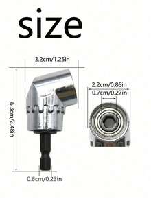 1pc 105 Degree Right Angle Drill Adapter, 105 Degree Angle Drill Bit Screwdriver Suitable For Tight Spaces, Home Decor, Building Renovation, Milwaukee Tools - Multicolor - View 10