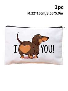 Saco de Armazenamento de Petiscos para Cachorro, Saco de Presente para Animais de Estimação, Saco de Armazenamento de Itens para Animais de Estimação com Padrão Fofo de Petiscos para Animais de Estimação, Saco com Zíper Leve, Adequado para Viagens e Uso Diário, Perfeito para Brinquedos, Petiscos e Guias de Animais de Estimação - O Presente Perfeito para Mamães e Papais de Cachorros, Presentes de Festa de Animais de Estimação