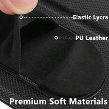 TLL   Adhesive Pencil Holder Compatible With Apple Pencil 1st Generation 2nd Gen And Pro Elastic Storage Sleeve Case Compatible With IPad Pen USB C Some Other Stylus With Pocket For Pencil Cap2574 - màu đen - Xem 6