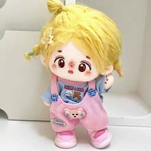 4pcs 20cm Doll Clothes Set - Shirt & Overalls, Authentic Doll Outfit, Suitable For Back To School, Graduation, Entertainment, Holiday Party, Best Friend/Birthday/Halloween Gift - Multicolor - View 11