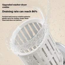 USB Rechargeable Portable Mini Washing Machine, No Plug-In/No Assembly Required, Suitable For Business Travel/RV/Home, Automatic Wash & Spin Dry, Clean Underwear & Socks, Essential For Outdoor Camping