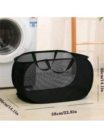 1pc New Foldable Laundry Basket Laundry Basket Foldable Storage Large Capacity Laundry Basket Bathroom Storage Basket