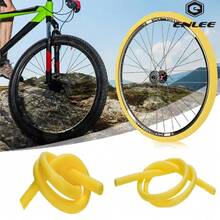 ENLEE 1 pieza Protector de neumático sin cámara para bicicleta ENLEE con correas fijas para prevenir lesiones y pinchazos, forro de esponja para proteger el tubo interior de la bicicleta de carretera y de montaña, accesorio para ciclismo al aire libre