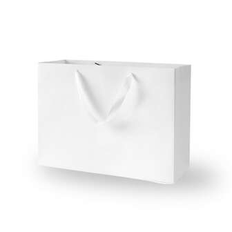 24pcs White Kraft Paper Gift Bags 12.6x4x8.7 Inch Bulk Gift Bag, White Kraft Paper Shopping Bags With Ribbon Handles, Party Favor Bags, Shopping Bags, Retail Bags, Wedding Bags