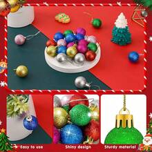 50PCS Christmas Electroplated Matte Decorative Balls, Christmas Tree Decoration Pendants, Decorations For Holiday And Party Scenes, Small Balls To Add Festive Atmosphere, Multiple Colors Randomly Shipped Home Decor Christmas Decorations Room Decor Winter Christmas Decorations Home Christmas Gifts Christmas Decor
