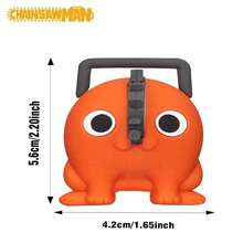 Crunchyroll 1PC ChainsawMan Officially Licensed 3D Foam Fridge Magnet Fun Character Design Magnet For Locker Refrigerator Office Or Home Decoration Household Accessories Perfect Gift For Collectors - Orange - View 2