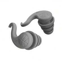 A Set Of Earplugs With Three Layers Of Noise Reduction, Designed For Quiet Sleep And Noise Prevention. They Are Suitable For Reducing Noise In Factories, Woodworking, And Preventing Water From Entering The Ears While Swimming. Made Of Silicone, Wearing These Silent Earplugs Allows Us To Enjoy A Peaceful Environment. - Multicolor - View 15