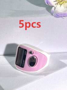 Nuovo contatore elettronico portatile, display LED ad anello elastico, mini contatore manuale, contatore per uso quotidiano di carte e imballaggi