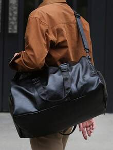 大容量旅行包，多口袋行李包，独立鞋仓手提包，便捷瑜伽包，多功能旅行包，轻便训练包，适合学生、医生、护士、教师、上班族、商务人士、健身房、医院、邮轮、学校、机场、户外活动、徒步旅行、训练、工作、旅行和度假、周末短途旅行、节日礼物、生日礼物 - 黑色 - 查看 10