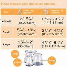 4/8/28 件套椅腿地板保护垫、硬木地板家具垫、椅腿家具滑块、硅胶椅腿盖、防止地板刮伤并降低噪音、柔软的毡垫，轻柔接触地板，保护地板、桌椅腿
