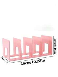 1/2/4pcs Plastic Desktop Bookshelf, Desk Organizer, Desktop Storage Rack, Bookshelf, File Rack, Suitable For Office Desk, Dorm Desk Organization - Multicolor - View 10