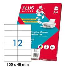 Bords droits 105 mm x 48 mm, 12 feuilles