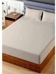 Fitted Sheet 100% Cotton – Single & Double Sizes – 100x200 Cm & 180x200 Cm – Breathable, Elastic & Durable – MADE IN TURKEY